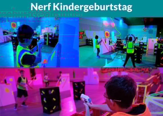 Kindergeburtstag feiern - Trampolinhalle, Bubblesoccer, Nerf, Lasertag, Schwarzlicht Fußball – Bild 6