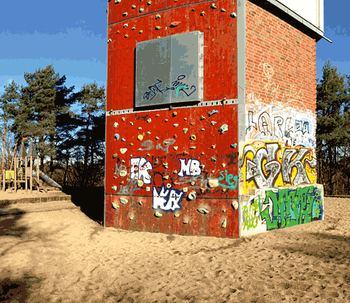 Klettern am Desyturm – Bild 1