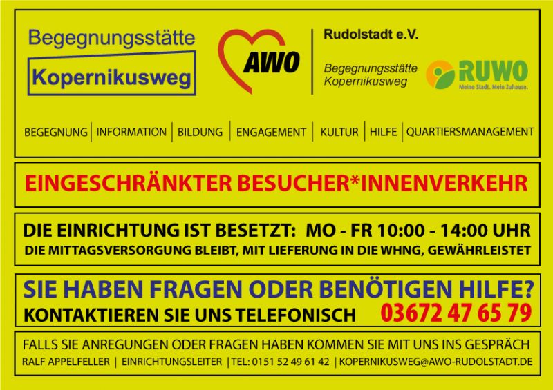 AWO Begegnungsstätte Kopernikusweg / Quartiersmanagement – Bild 2