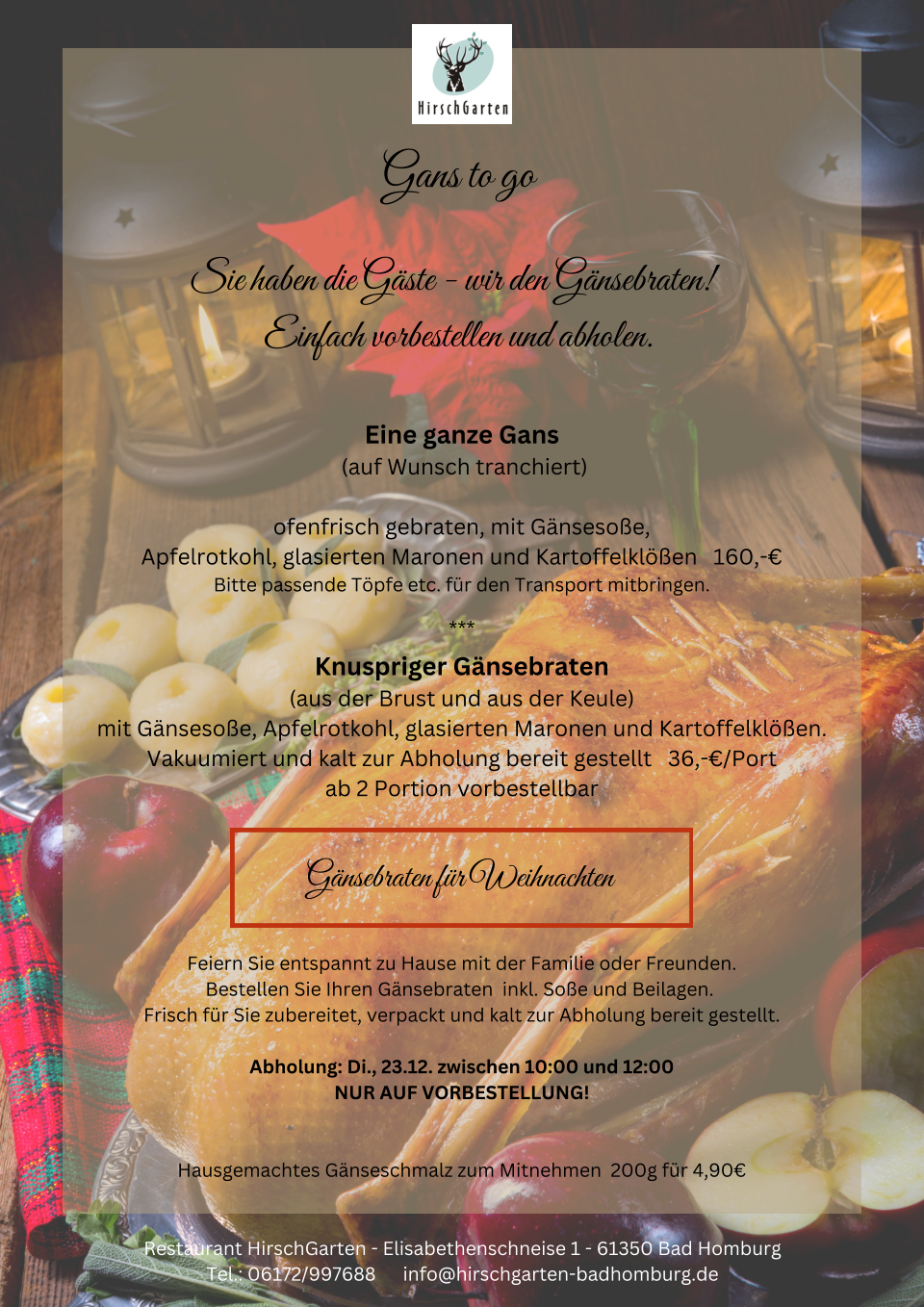 Restaurant HirschGarten – Bild 6