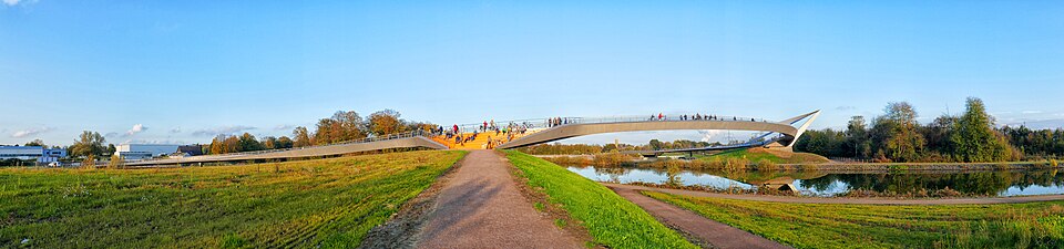 Wasserkreuz Castrop-Rauxel (Emscherdurchlass & Brücke: Sprung über die Emscher) – Bild 5