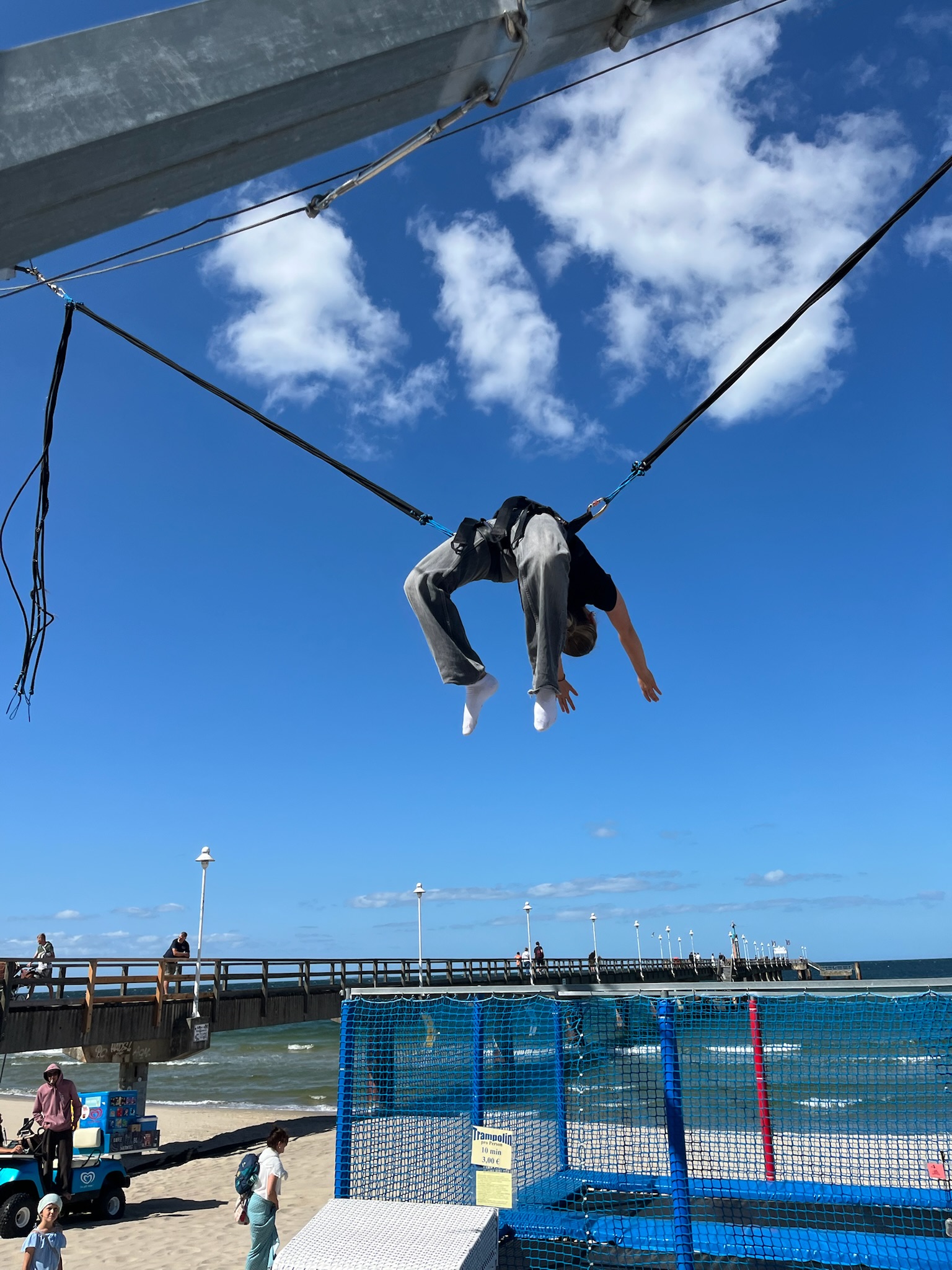 Trampolin u. Bungee Trampolin am Strand Zinnowitz – Bild 6