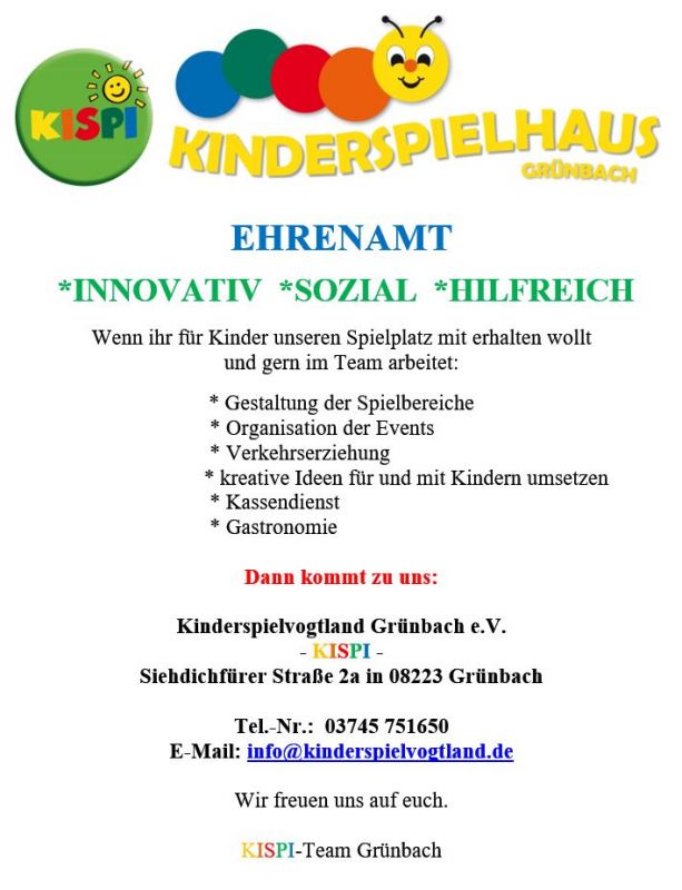 Kinderspielvogtland Grünbach e.V. – Bild 5