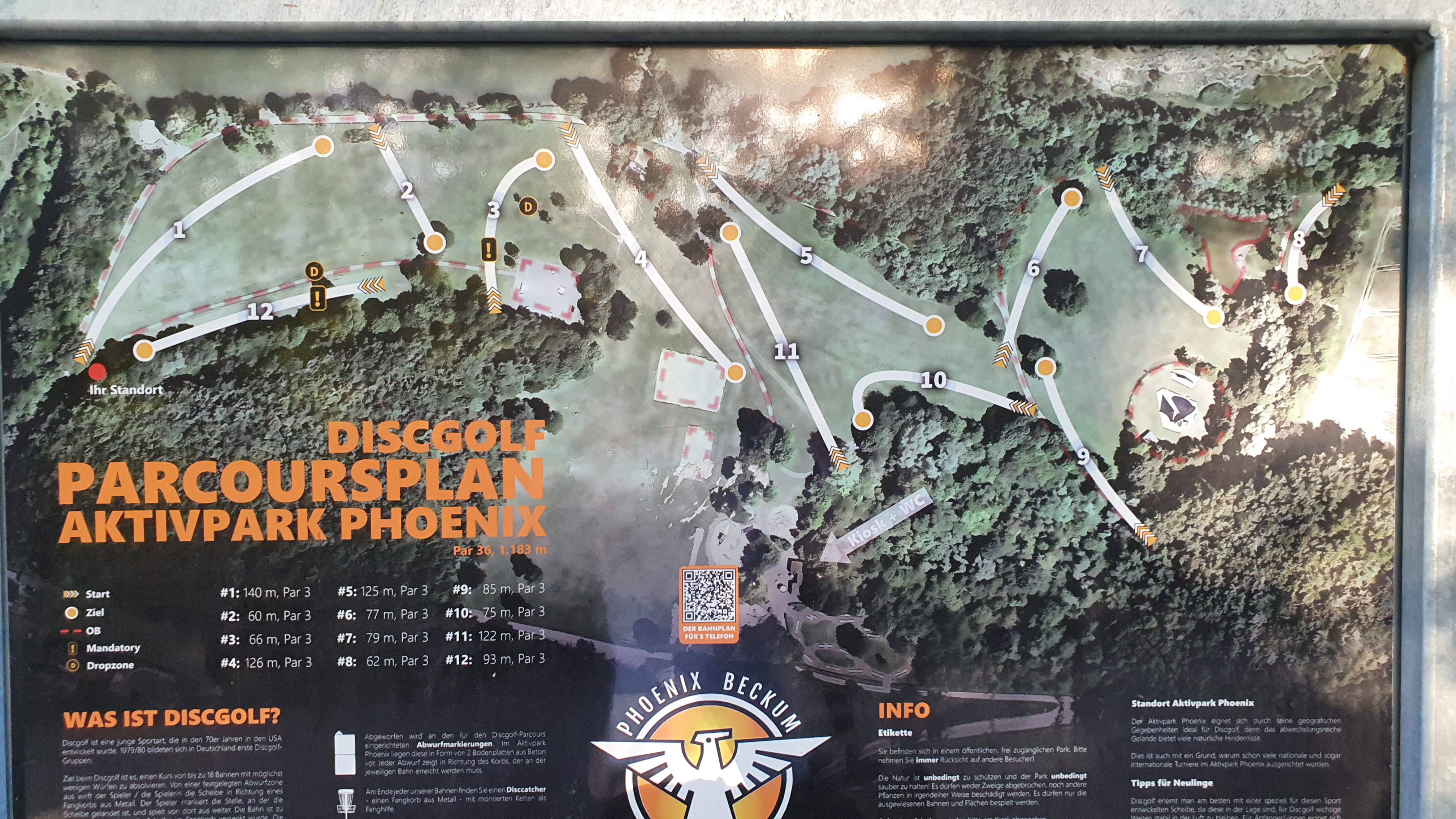 Phoenix Beckum Disc Golf Parcours – Bild 1