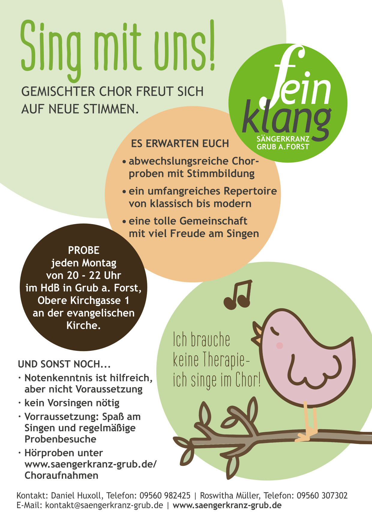 Sängerkranz Grub am Forst - Probenraum – Bild 2