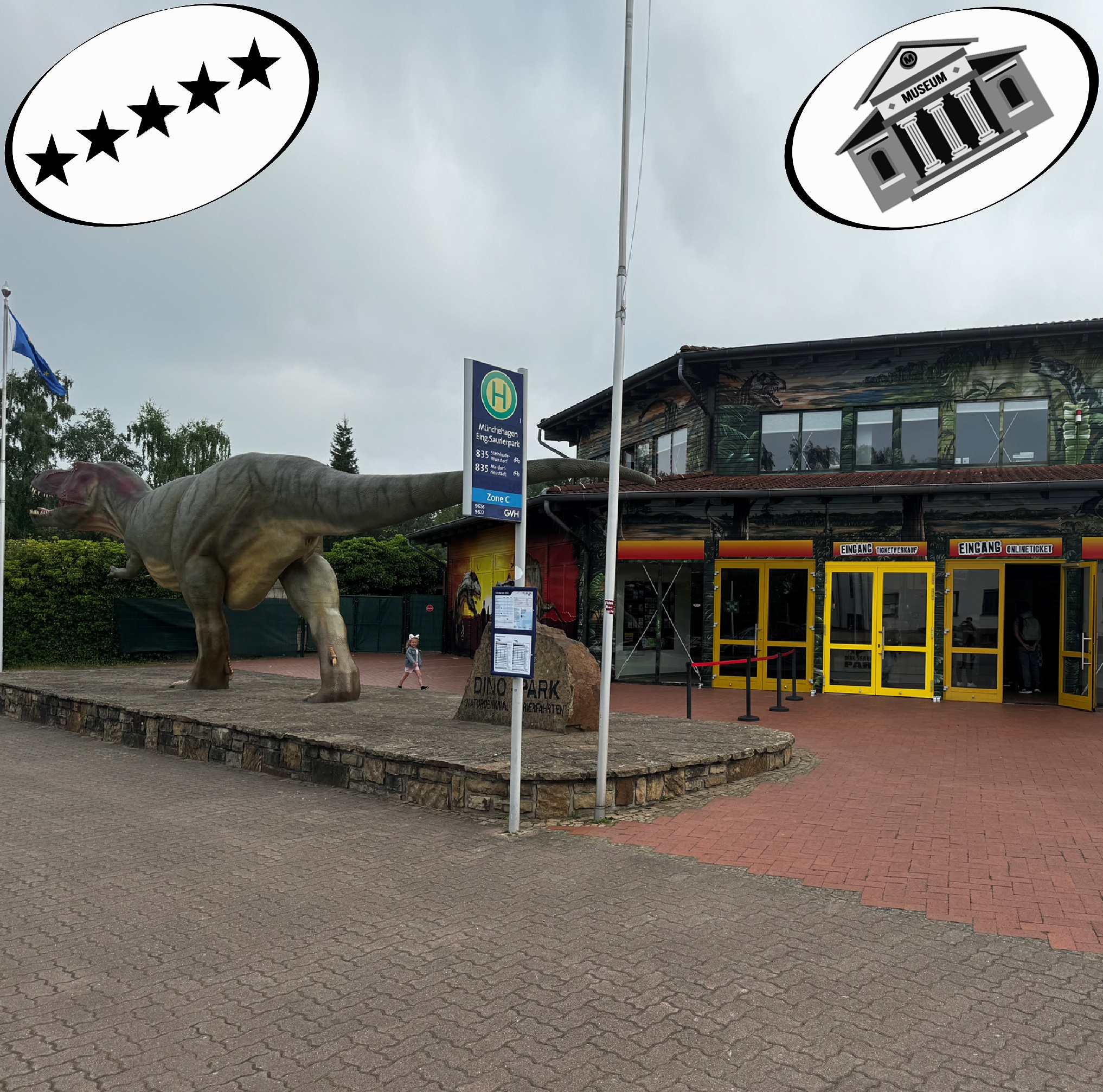 Münchehagen Eingang Saurierpark – Bild 1