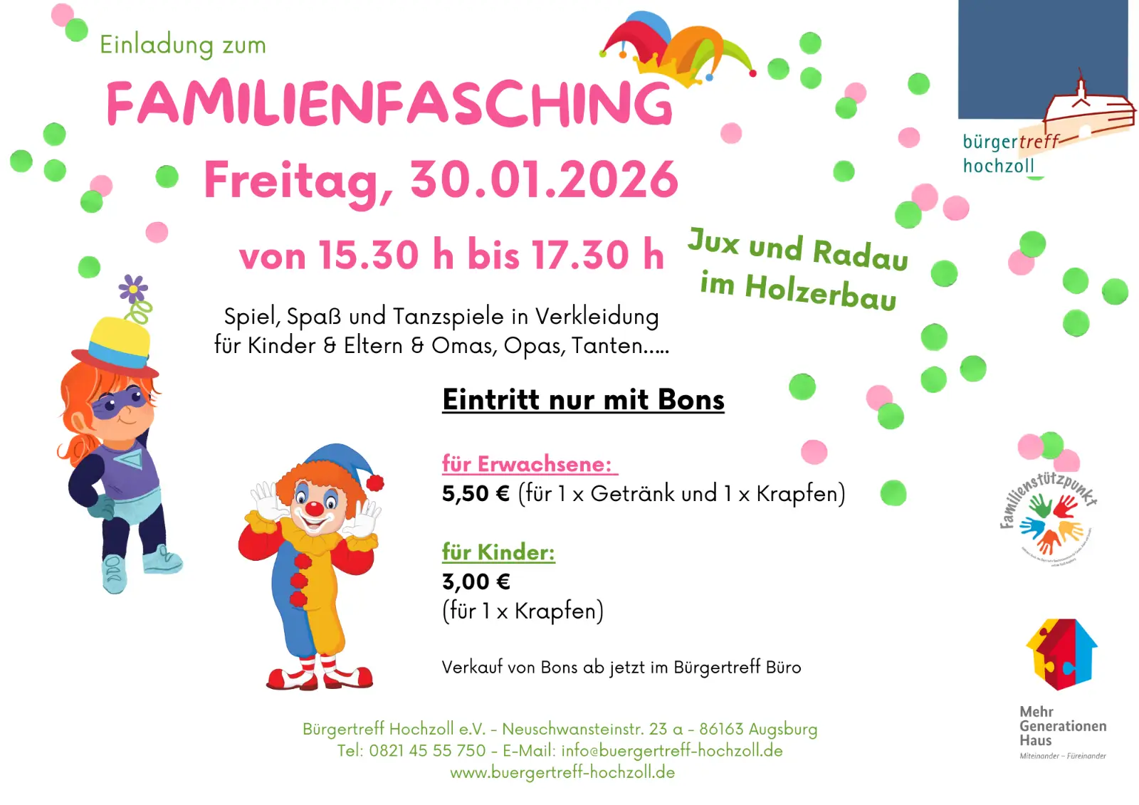 Bürgertreff Hochzoll - Mehrgenerationentreff und Familienstützpunkt Hochzoll – Bild 4